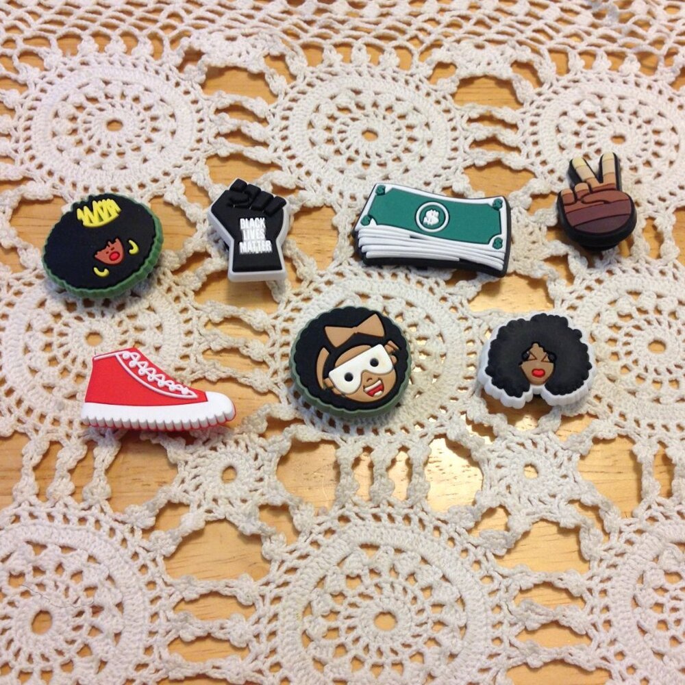 Shoe charms / jibbitz for crocs, Black Pride, Black Lives Matter